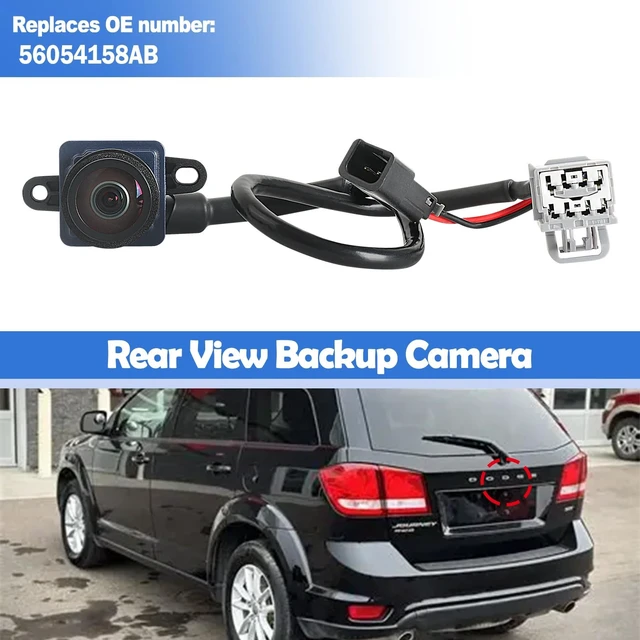 Alt view image 3 of 5 - Osompar Rear View Backup Camera Compatible with Dodge Journey 2011-2020 Replaces 56054158AB Park Assist Camera