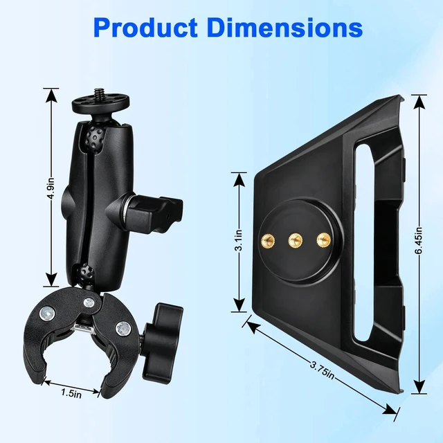 Alt view image 5 of 5 - Starlink Mini Clamp Mount with Adapter Mount