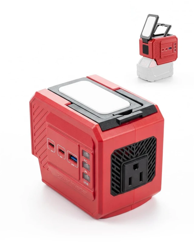 Main image of YETOKING 220W Power Inverter Compatible with Milwaukee M18 Batteries
