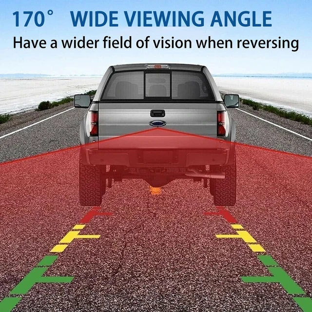 Alt view image 3 of 5 - 56054158AB Rear View Backup Camera Fit for 2011-2020 Dodge Journey, Horizontal/Vertical Angle 180/155, Waterproof Safety Reversing Parking Assist Reverse Camera, Replaces# 56054158AC, 56054158AD