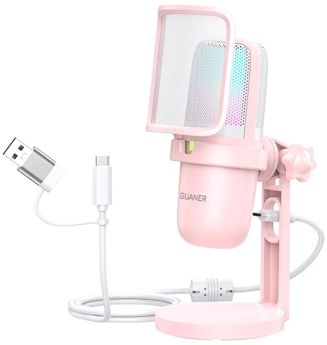 Main image of GUANER USB Condenser Microphone, Streaming Gaming Mic for PC & Podcast