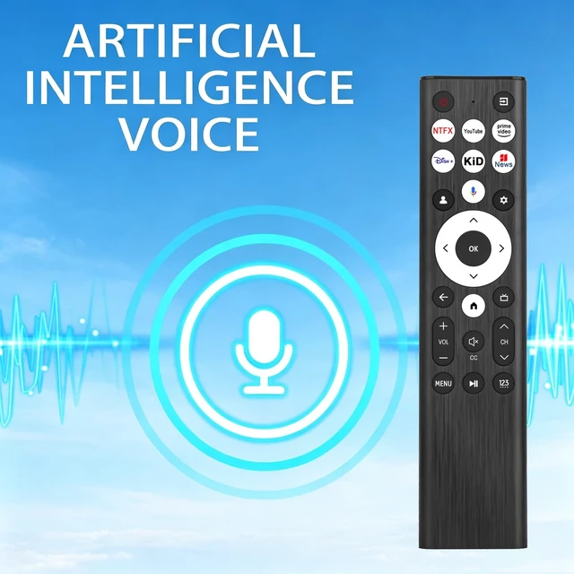 Alt view image 2 of 5 - ERF6L80 Voice Remote Control Fit for Hisense U6 U7 U8 U8N U9N A7 Series