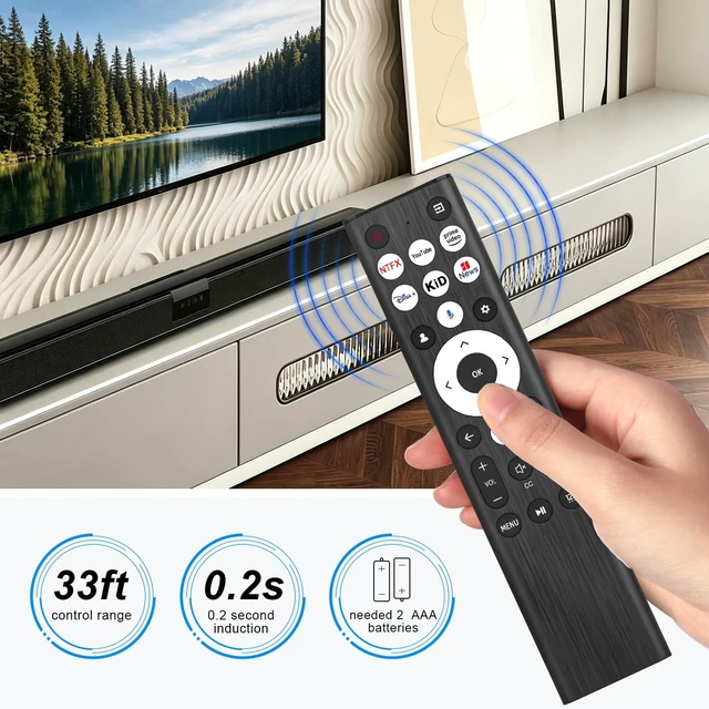 Alt view image 4 of 5 - ERF6L80 Voice Remote Control Fit for Hisense U6 U7 U8 U8N U9N A7 Series