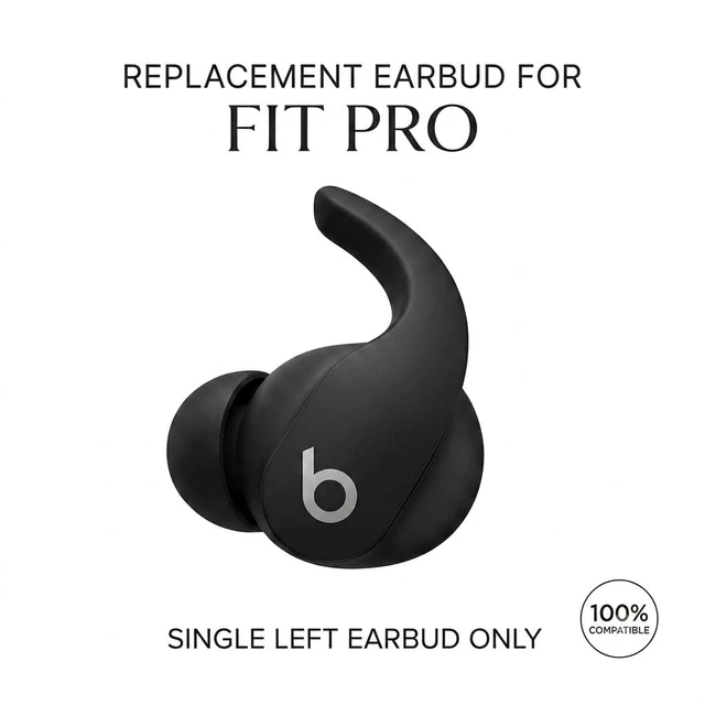 Alt view image 2 of 5 - Budsyvox Single Left Replacement Earbud Compatible with Beats Fit Pro(Black)