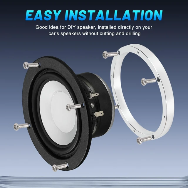 Alt view image 5 of 5 - Tongze 6.5" Speaker Spacers, 0.63" Thickness Metal Speaker Adapter Rings for Cars/Boats/Trucks/RV Custom Subwoofer Mounting