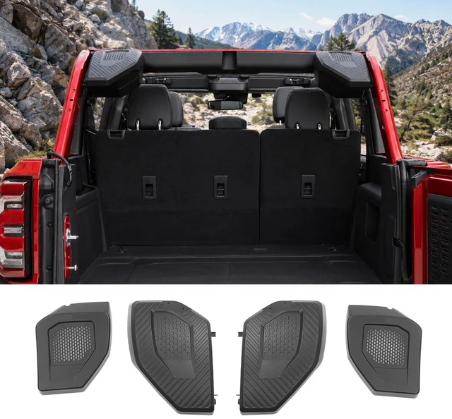 Main image of Mabett Rear Speaker Pods Compatible with Ford Bronco 4-Door 2026 2021-2025, Upgrade 6.5" Pods for Bronco Accessories, Interior Accessories Black (Not for Bronco Sport and Raptor)