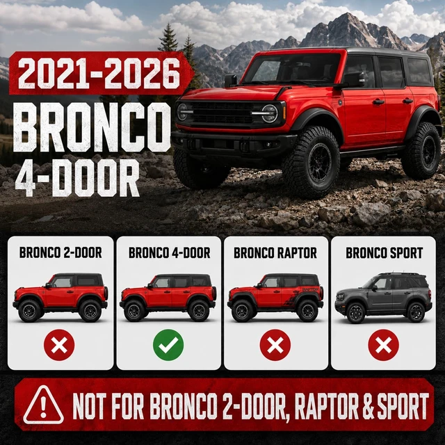 Alt view image 2 of 5 - Mabett Rear Speaker Pods Compatible with Ford Bronco 4-Door 2026 2021-2025, Upgrade 6.5" Pods for Bronco Accessories, Interior Accessories Black (Not for Bronco Sport and Raptor)