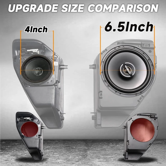 Alt view image 4 of 5 - Mabett Rear Speaker Pods Compatible with Ford Bronco 4-Door 2026 2021-2025, Upgrade 6.5" Pods for Bronco Accessories, Interior Accessories Black (Not for Bronco Sport and Raptor)