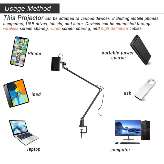 Alt view image 5 of 5 - Drawing Projector, Art Projector for Tracing for Banner Painting and Cookie