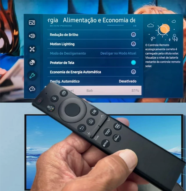 Alt view image 4 of 5 - BN59-01385A Solar Voice Replacement Remote Control for Samsung TV, Rechargeable Solar Cell Power Control for Samsung 2021 2022 2023 Neo QLED, The Frame and Crystal 4k 8K UHD Smart TVs