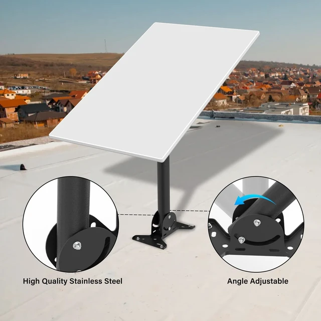 Alt view image 4 of 5 - Starlink Gen 3 Mount Kit, Wall/Roof Mount for Starlink Internet Satellite, Compatible with Gen3/V3 Standard Dish (Roof Mount Kit)