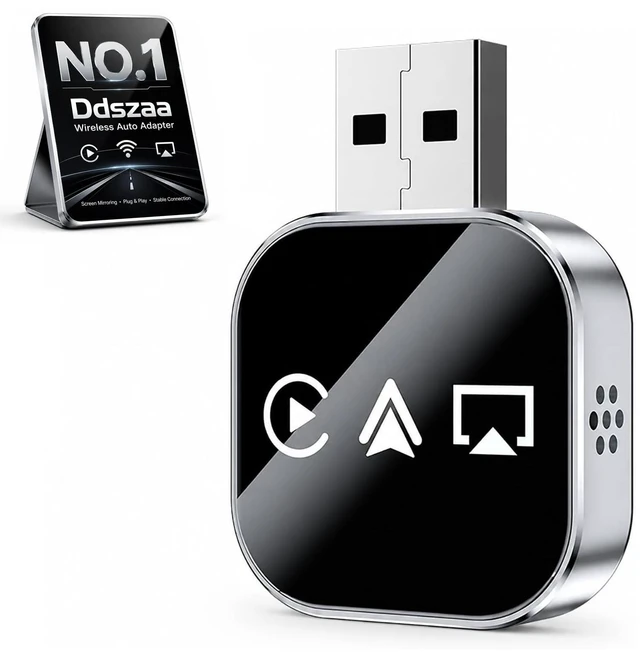 Main image of Wireless Carplay Adapter Screen Mirroring for Car Auto Link Pro 2026 Bluetooth Connect Device Play for Apple Movie Player Watch Accessories USB Portable Box Cool Video Gadgets with iPhone