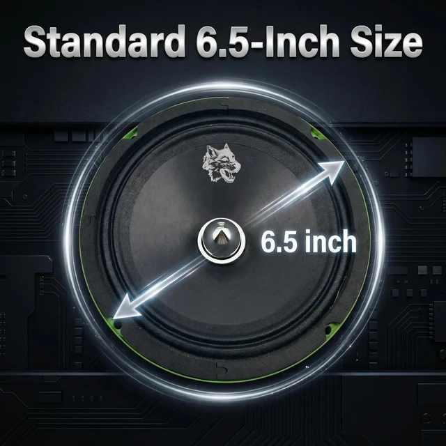 Alt view image 3 of 4 - Siduojiayi SM-605A 6.5" Car Midrange Speaker, 250W Max, 4 Ohm (1 Pack)