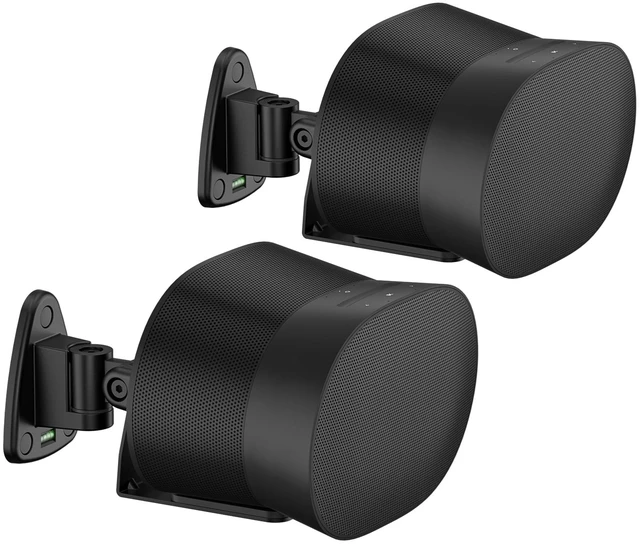 Main image of 2 Pack Adjustable Speaker Wall Mount for Sonos Era 300 Speakers, Black
