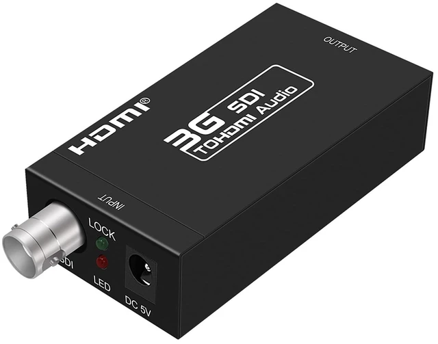 Main image of LNTOR 3G SDI to HDMI Converter, Mini Video Audio Adapter Supports SD-SDI HD-SDI and 3G-SDI Signals for Camera Monitor Projector Display