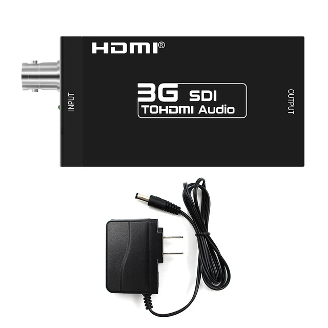 Alt view image 5 of 5 - LNTOR 3G SDI to HDMI Converter, Mini Video Audio Adapter Supports SD-SDI HD-SDI and 3G-SDI Signals for Camera Monitor Projector Display