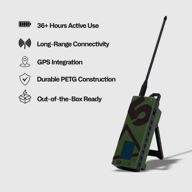 Alt view image 2 of 5 - SpecFive Trekker Delta MeshCore LoRa GPS Communicator Long-Range Off-Grid Radio for Secure Messaging, No Cell Service Needed, Ideal for Emergency, Tactical & Survival Use