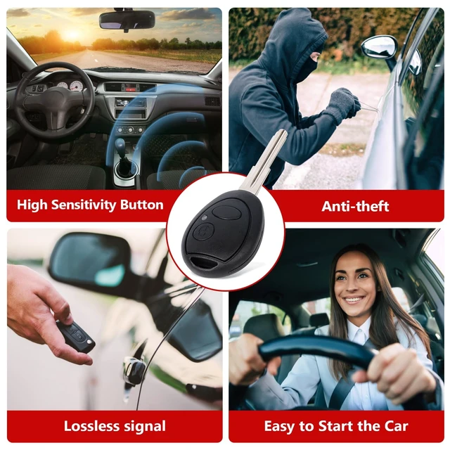Alt view image 3 of 5 - Aichiyu Remote Key Fob Replacement for Land Rover Discovery 2 1999 2000 2001 2002 2003 2004 Remote Control Car Key 315MHz ID73 Chip FCC ID: N5FVALTX3