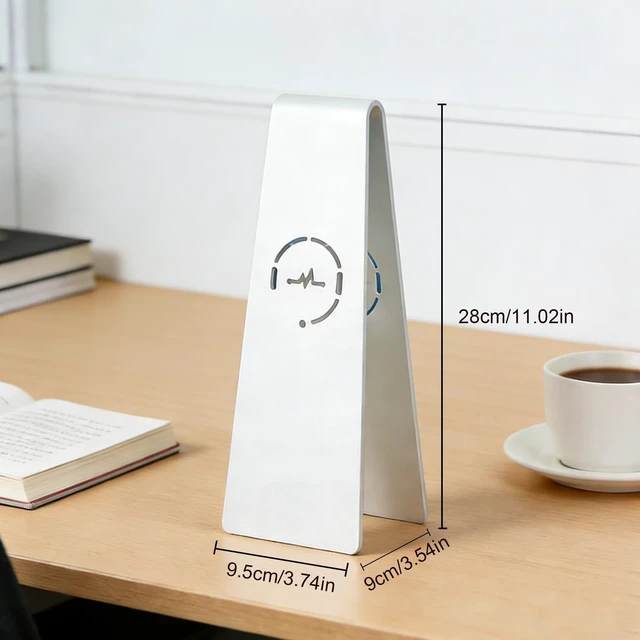Alt view image 5 of 5 - FANEVER Aluminum Headphone Stand, Universal Headset Holder for Desk, Gaming Headphone Hanger with Anti-Slip Base, Compatible with Over-Ear & On-Ear Headphones (White)