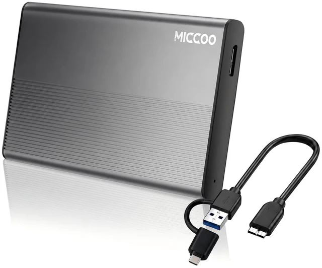 Main image of MICCOO 500GB External Hard Drive, Portable HDD Expansion Storage