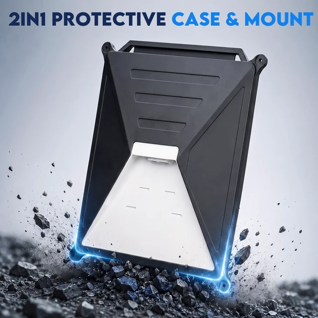 Alt view image 3 of 5 - Suction Cup Car Mount, Silicone Protective Case for Starlink Mini Camping