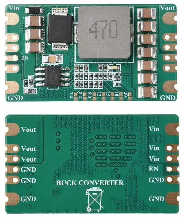 Main image of 5A Adjustable Step-Down Power Module DC 5-60V to 5-20V Buck Converter Low Noise High Efficiency Stable for DIY Electronics