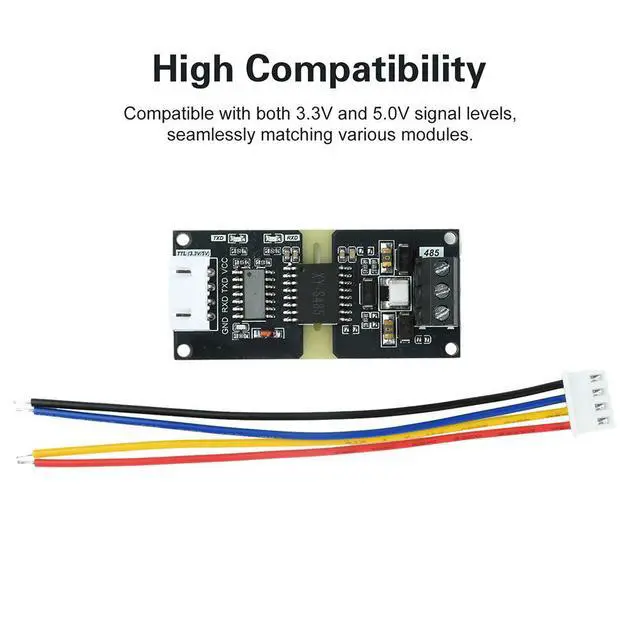 Alt view image 4 of 6 - DC 3-5V TTL to RS485 Converter Automatic Control Converter Module 110-256000bps For