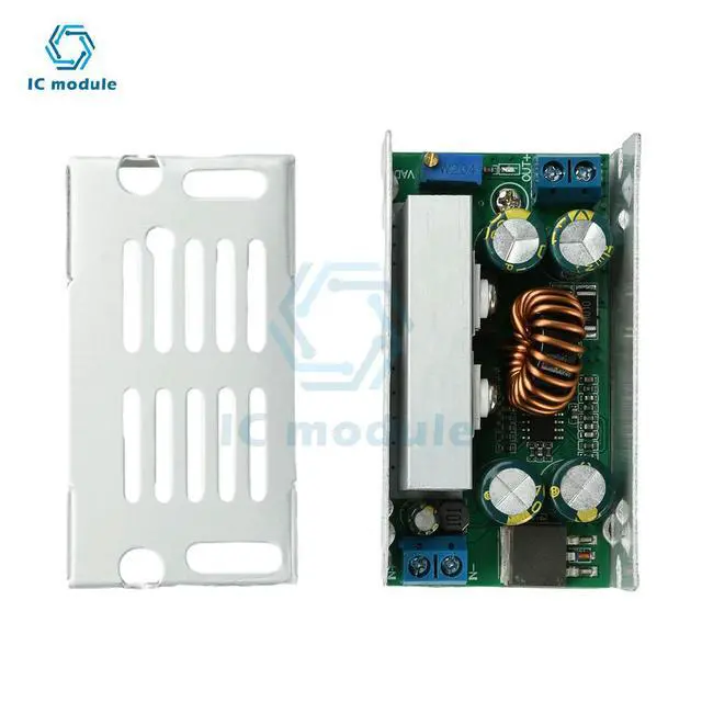 Alt view image 2 of 3 - 15A 200W DC-DC Adjustable Buck Converter Module 8-55V to 1-35V Output High Power Voltage Regulator with Aluminum Shell