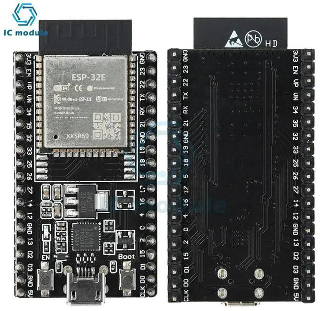 Main image of ESP32-DevKitC-32E Development Board Module ESP-32E 4Mb CP2102 Driver Chip Micro USB ESP32 Development Board