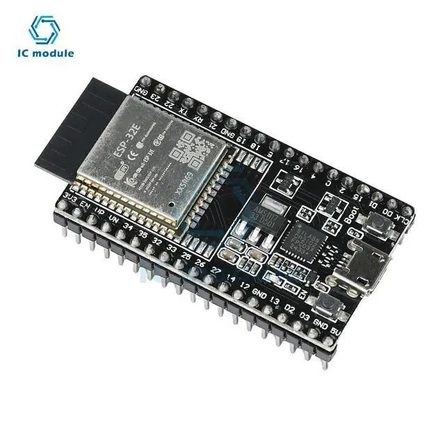 Alt view image 3 of 3 - ESP32-DevKitC-32E Development Board Module ESP-32E 4Mb CP2102 Driver Chip Micro USB ESP32 Development Board