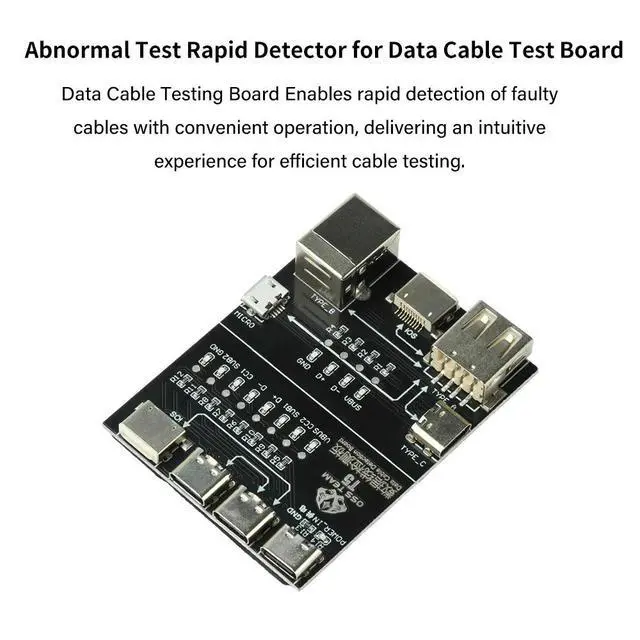 Alt view image 6 of 6 - T5 On-Off Data Cable Detection Board Teste for IOS Android Lightning/Type-C/Micro/USB Data Cable Testing Rapid Detector