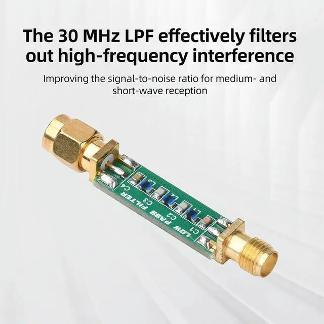 Alt view image 5 of 6 - Mini 30MHz LPF Filter Module Improve Signal Clarity for Shortwave Medium Wave Receiver Radio Radar Industrial Monitorin