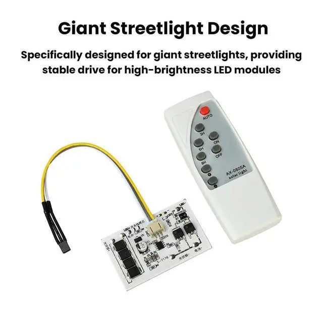Alt view image 6 of 6 - 3.2V/3.7V/6.4V/7.4V High Power Solar Controller for Giant Street Light, Stepless Dimming, Stable High-Brightness LED Module