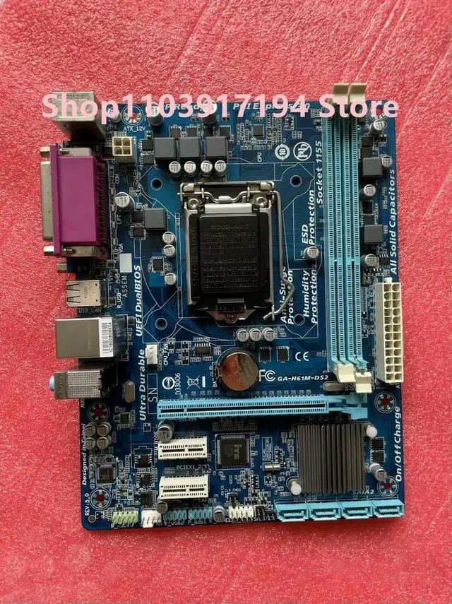 Main image of H61M-DS2 1155-pin set display DDR3 with print interface PCI 4XSATA2 Motherboard