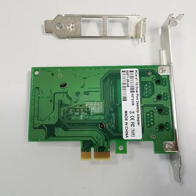 Alt view image 2 of 3 - 82571 9402PT PCI-E X1 Dual Port Gigabit Ethernet Network Card