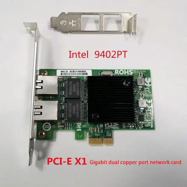 Alt view image 3 of 3 - 82571 9402PT PCI-E X1 Dual Port Gigabit Ethernet Network Card