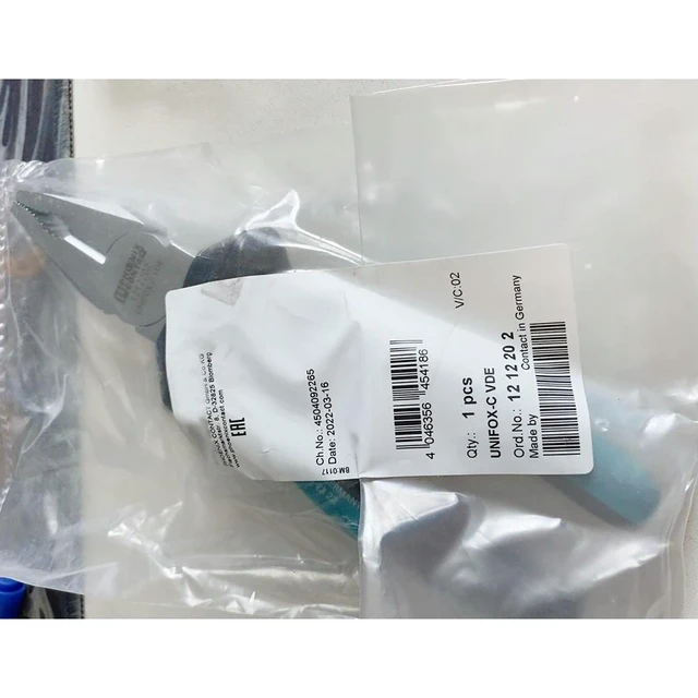 Alt view image 3 of 3 - UNIFOX-C VDE 1212202 Steel Wire Flat Pliers