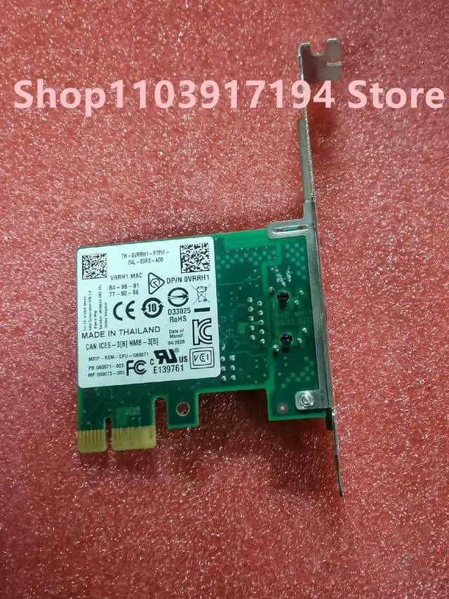 Main image of 0VRRH1 0FHNX8 i210-T1 Single-port gigabit Network card