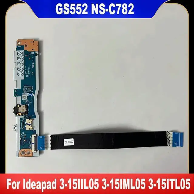 Main image of GS552 NS-C782 For 3-15IIL05 3-15IML05 3-15ITL05 Power Audio SD Card Reader Bttton Board 5C50S25046 5C50S25437