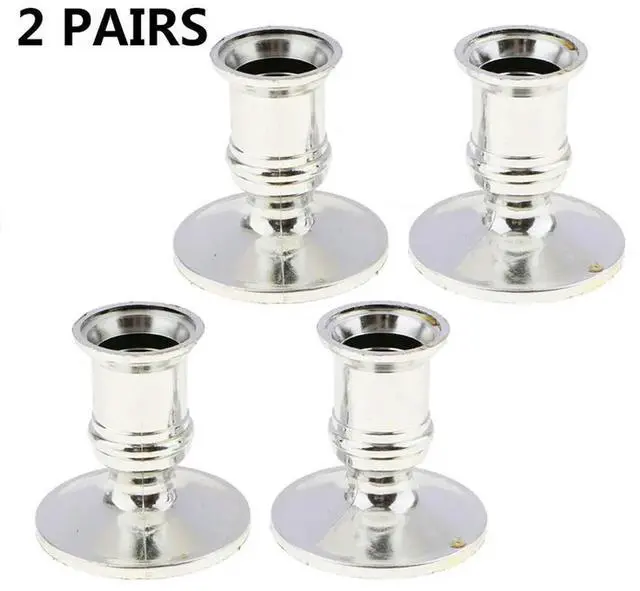 Main image of Useful Candle holder 4pcs Base Centerpiece Decoration Home Kitchen Table top Taper Tea light Candlestick Pillar