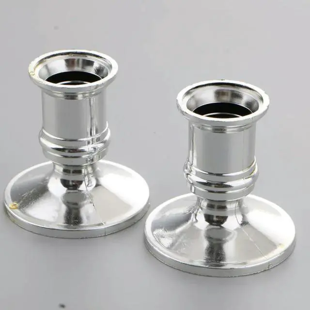 Alt view image 3 of 3 - Useful Candle holder 4pcs Base Centerpiece Decoration Home Kitchen Table top Taper Tea light Candlestick Pillar