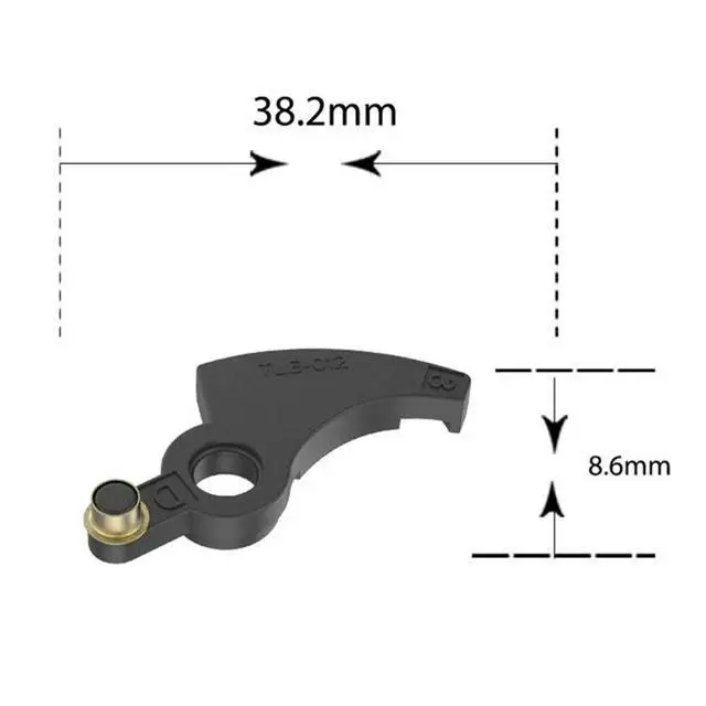 Alt view image 2 of 3 - OEM Replacement Levers for Black and Decker 4 Pack Part # 90567077 Compatible with LST136 LST220 NST2118 Trimmers