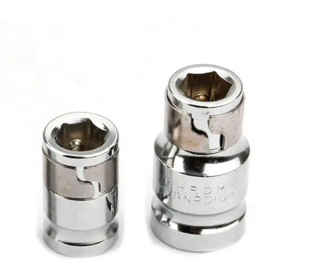 Alt view image 3 of 3 - Practical Useful Socket Adapters 10mm Hexagon 2pcs 3/8" 1/2" Drive 30/40mm High carbon steel Holders Screwdriver Bit