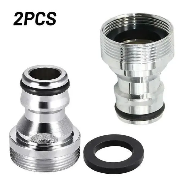 Alt view image 2 of 3 - 2pcs M22 IG to For M24 For AG Solid Brass Faucet Connectors for Effective Water Sprinkling in Lawns and Gardens
