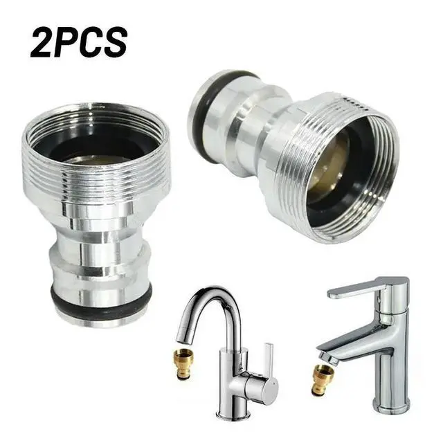 Alt view image 3 of 3 - 2pcs M22 IG to For M24 For AG Solid Brass Faucet Connectors for Effective Water Sprinkling in Lawns and Gardens