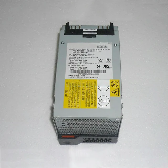 Alt view image 2 of 3 - DPS-1200DB A 1200W 74P4354 74P4353 X440 X445 Server Power Supply