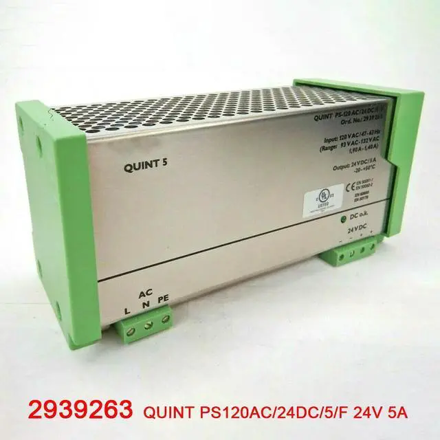 Main image of 2939263 QUINT PS120AC/24DC/5/F 24V 5A Power Supply