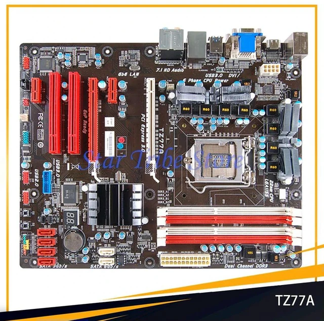 Alt view image 2 of 3 - TZ77A Motherboard Z77 LGA 1155 DDR3 32G SATA3 USB 3.0 ATX