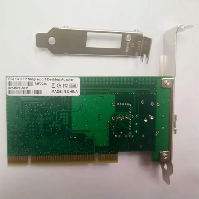 Alt view image 3 of 3 - 82545 PCI Port Gigabit SFP Fiber Network Card 1G