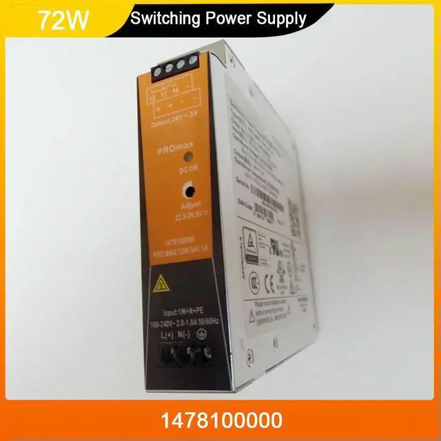 Alt view image 2 of 3 - PRO MAX 72W 24V 3A 1478100000 Switching Power Supply